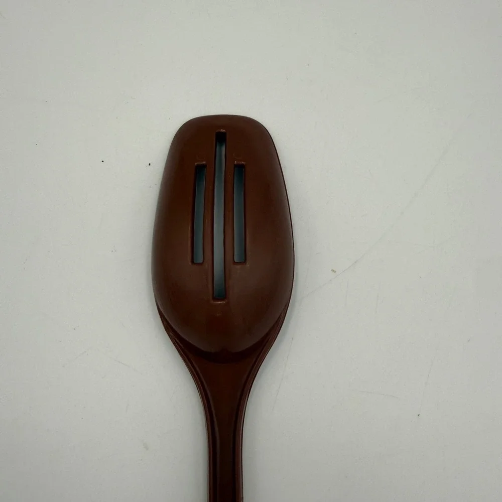 Vintage Foley Brown Nylon Slotted Spoon Kitchen Utensil 11.5 Inch